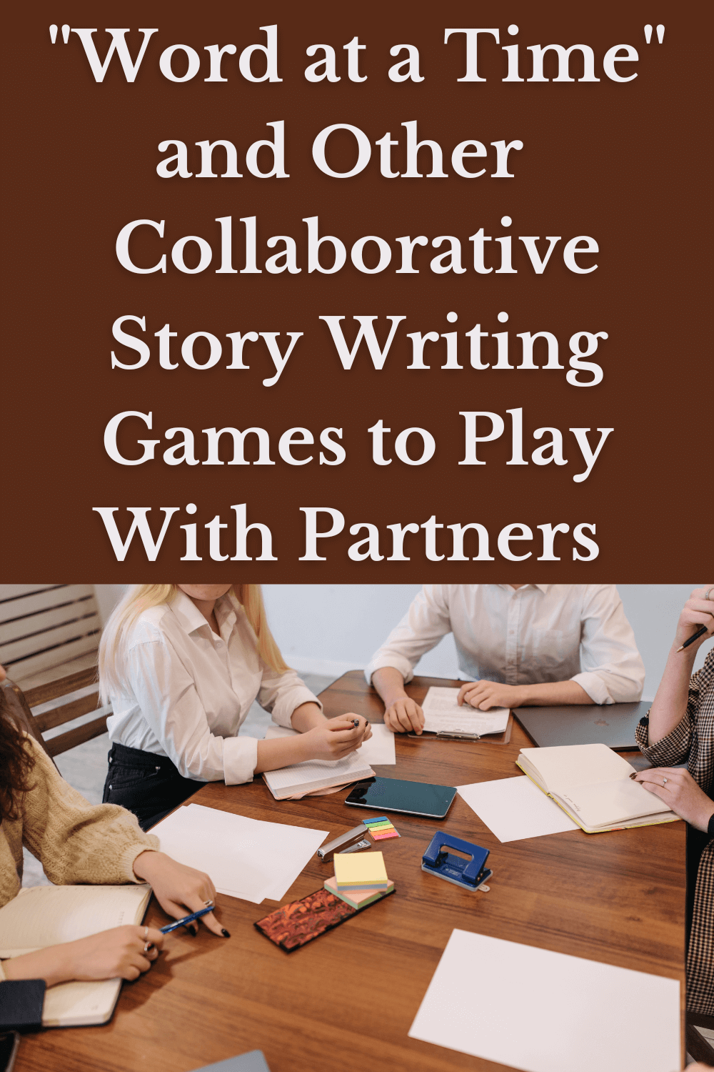 The Word-at-a-Time Story Game and other collaborative games and story creation tools for writing groups.