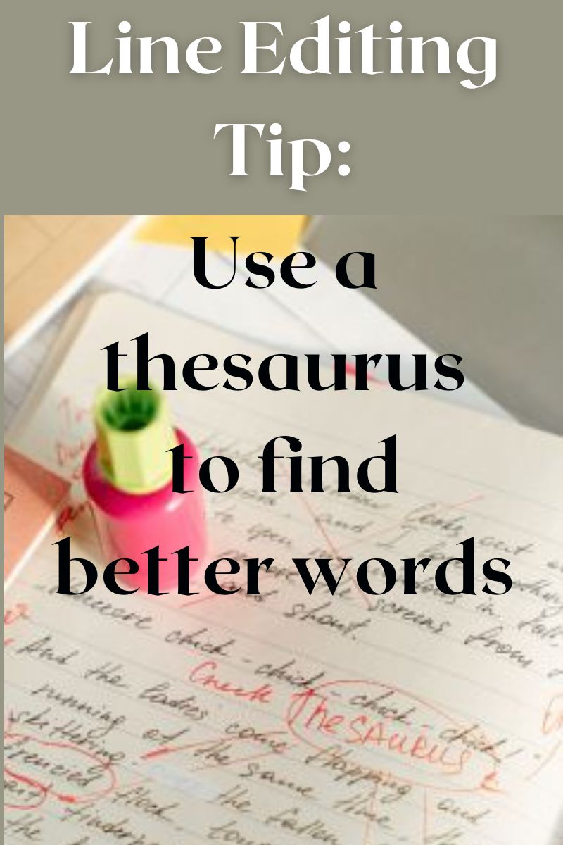 line editing thesaurus
