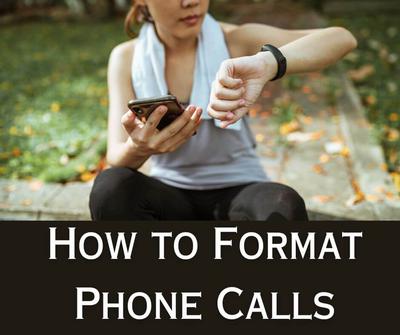 How to write a phone conversation?