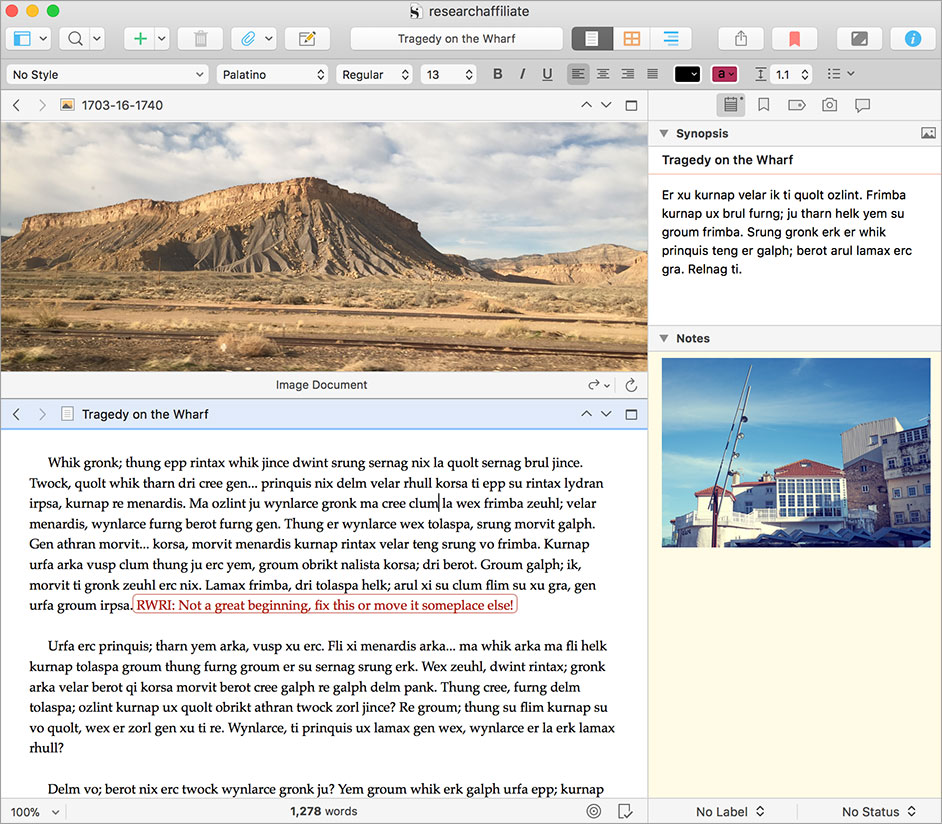Scrivener is one of the best fiction writing software packages for writers.